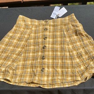 plaid skirt